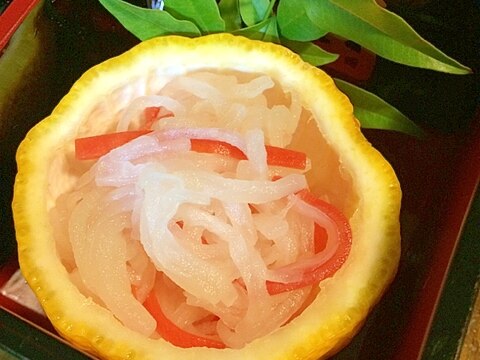 柚子を器に紅白なます☆2015おせち料理